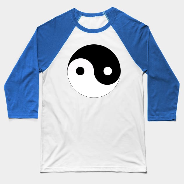 Yin Yang Baseball T-Shirt by Mako Design 